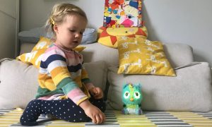 My daughter and her Hatchimal
