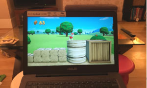 Playing the Paw Patrol on a Roll game